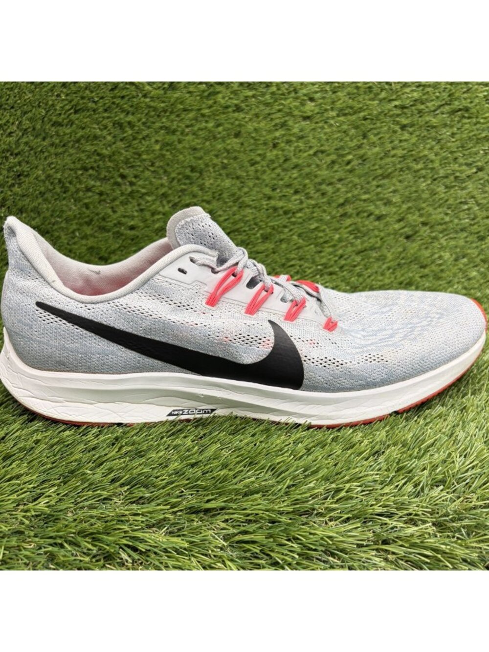 Nike Air Zoom Pegasus 36 Mens Size 14 Gray Black Athletic Running Shoes Sneakers